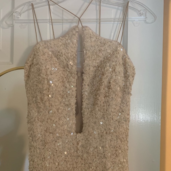 Aidan Mattox beaded sequin gown / dress - Picture 5 of 6